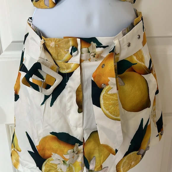 NWOT, Small Women's 2 Piece Outfit, crop top and shorts - Picture 4 of 10